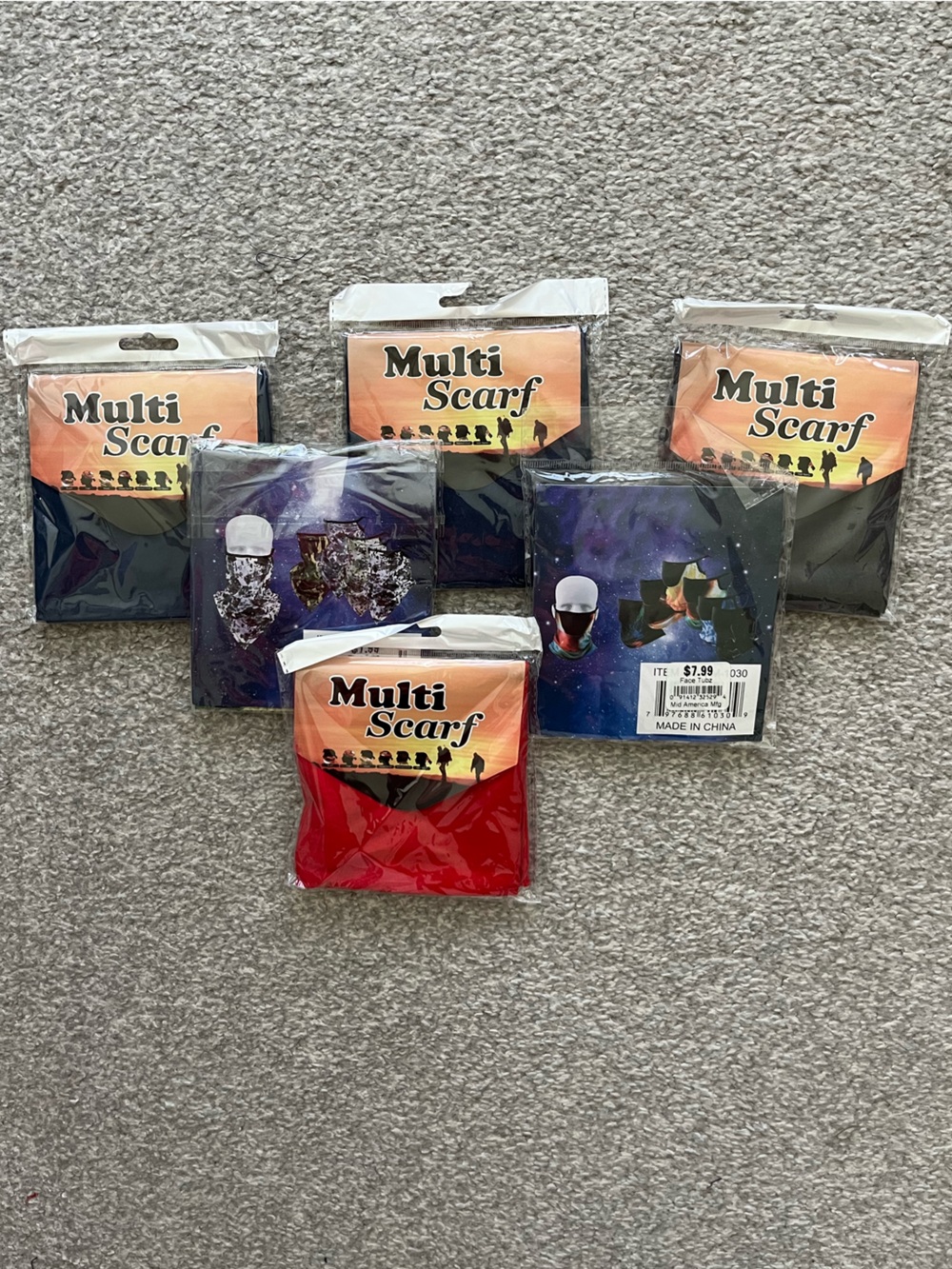NWT 28 Total Items Neoprene Half Face Masks and Multi-Scarves Set-Unbranded - Picture 5 of 6